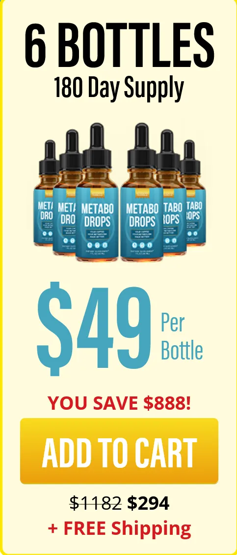 Metabo Drops- 6-bottle basic pack for 180-day supply